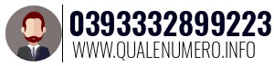 Numero di telefono 0393332899223 0393332899223