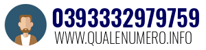 Numero di telefono 0393332979759 0393332979759