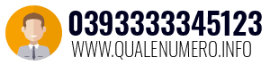 Numero di telefono 0393333345123 0393333345123