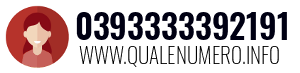 Numero di telefono 0393333392191 0393333392191