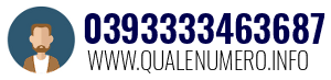 Numero di telefono 0393333463687 0393333463687
