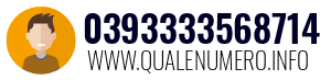 Numero di telefono 0393333568714 0393333568714