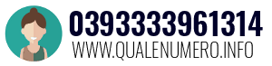 Numero di telefono 0393333961314 0393333961314