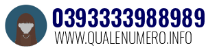 Numero di telefono 0393333988989 0393333988989