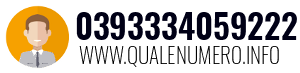 Numero di telefono 0393334059222 0393334059222