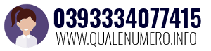 Numero di telefono 0393334077415 0393334077415