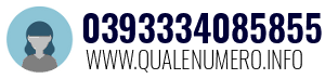 Numero di telefono 0393334085855 0393334085855