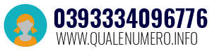 Numero di telefono 0393334096776 0393334096776