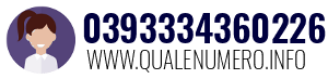 Numero di telefono 0393334360226 0393334360226