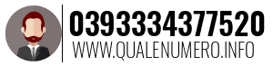 Numero di telefono 0393334377520 0393334377520