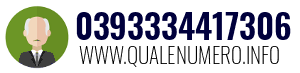 Numero di telefono 0393334417306 0393334417306
