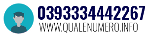 Numero di telefono 0393334442267 0393334442267