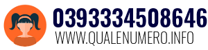 Numero di telefono 0393334508646 0393334508646