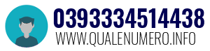 Numero di telefono 0393334514438 0393334514438