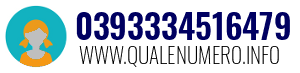 Numero di telefono 0393334516479 0393334516479
