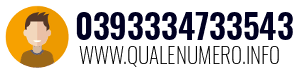 Numero di telefono 0393334733543 0393334733543