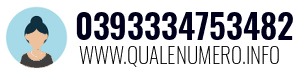 Numero di telefono 0393334753482 0393334753482