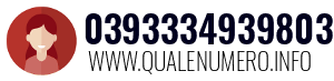 Numero di telefono 0393334939803 0393334939803