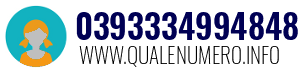 Numero di telefono 0393334994848 0393334994848