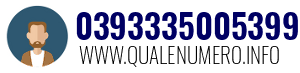 Numero di telefono 0393335005399 0393335005399