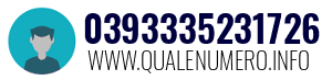 Numero di telefono 0393335231726 0393335231726