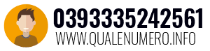 Numero di telefono 0393335242561 0393335242561