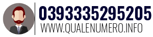 Numero di telefono 0393335295205 0393335295205