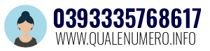Numero di telefono 0393335768617 0393335768617