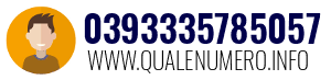 Numero di telefono 0393335785057 0393335785057