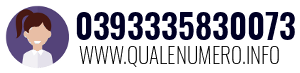 Numero di telefono 0393335830073 0393335830073
