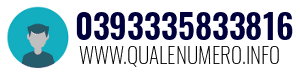 Numero di telefono 0393335833816 0393335833816