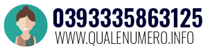 Numero di telefono 0393335863125 0393335863125