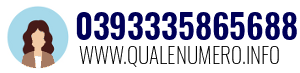 Numero di telefono 0393335865688 0393335865688