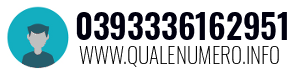 Numero di telefono 0393336162951 0393336162951