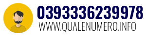 Numero di telefono 0393336239978 0393336239978