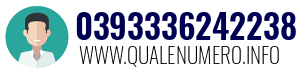 Numero di telefono 0393336242238 0393336242238