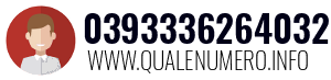 Numero di telefono 0393336264032 0393336264032