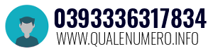 Numero di telefono 0393336317834 0393336317834