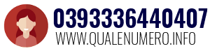 Numero di telefono 0393336440407 0393336440407