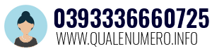 Numero di telefono 0393336660725 0393336660725