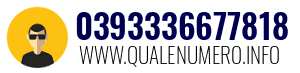 Numero di telefono 0393336677818 0393336677818