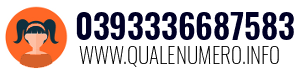 Numero di telefono 0393336687583 0393336687583