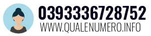 Numero di telefono 0393336728752 0393336728752