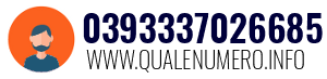 Numero di telefono 0393337026685 0393337026685
