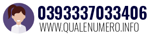 Numero di telefono 0393337033406 0393337033406