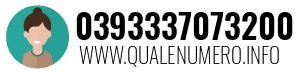 Numero di telefono 0393337073200 0393337073200