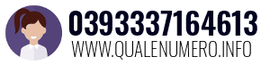 Numero di telefono 0393337164613 0393337164613