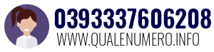 Numero di telefono 0393337606208 0393337606208