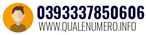 Numero di telefono 0393337850606 0393337850606