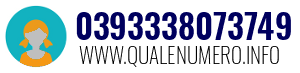 Numero di telefono 0393338073749 0393338073749